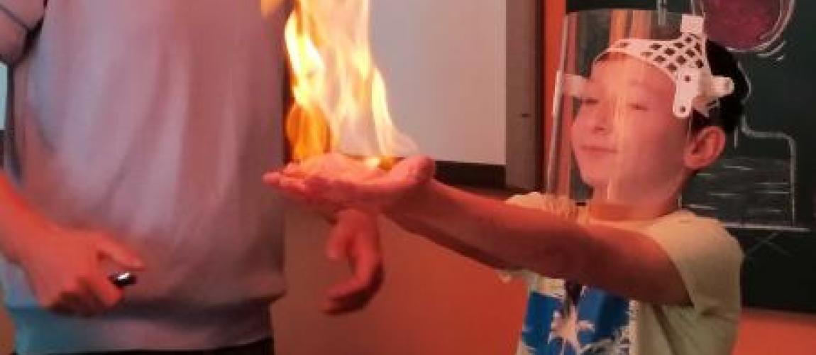 5.B v učebně chemie