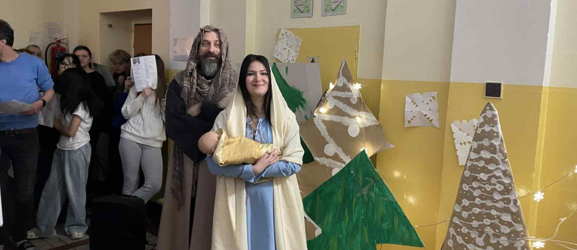 Zpívání na schodech